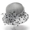 Fisherman's hat women's spring and summer organza flower cool hat elegant sun hat sun basin hat