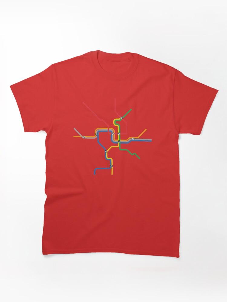Metro DC Metro Map Classic T-Shirt