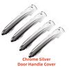 Carbon Car Accessory Door Handle Cover Trim Paste Style 2005 2006 2007 2008 2009 2010 2011 2012 Chrome For Renault Clio MK3