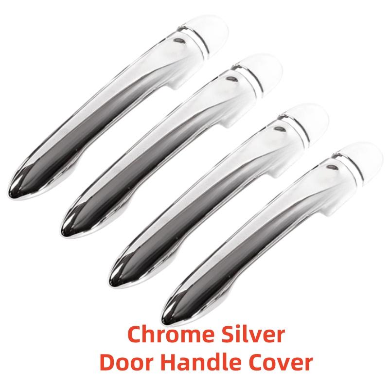 Carbon Car Accessory Door Handle Cover Trim Paste Style 2005 2006 2007 2008 2009 2010 2011 2012 Chrome For Renault Clio MK3