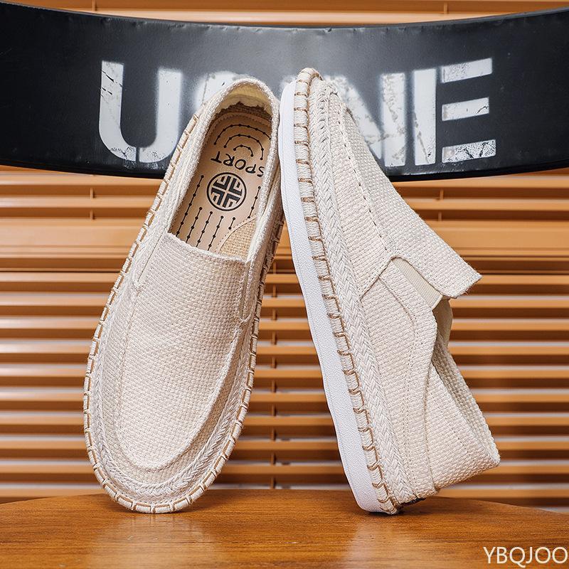 Men Lightweight  breathable Canvas Shoes Fashionable versatile Flats leisure comfortable minimalist men soft-soled shoes