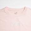 Puma Logo Print Round Neck Pullover Short Sleeve T-Shirt Unisex T-Shirts Lotus-Pink 847669-36