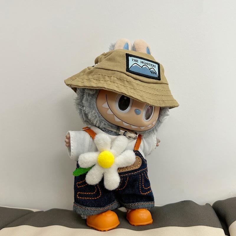 Labubu Doll Spring Outfits: Wild & Playful Clothes for 17cm First, Second, & Third Generation Blind Box Dolls.