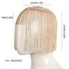 Lady Head Cover Hat Night Club Headdress Adult Stage Props Charming Hair Chain