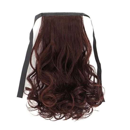 Women Fluffy Long Curly Synthetic Fiber Ponytail Fake Wig Extension Hairpiece