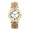Women's Watch, Cute, Bohemian Style, Accordion Band, Stylish, Analog Display, Free Size, Stainless Steel Belt, Waterproof, Quartz Watch, Fashion