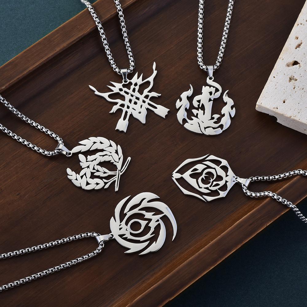 And Fashionable Unique Stainless Steel Long Necklace With Geometric Design For Wear Unisex