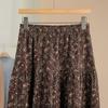 Women's Summer Cottagecore Floral Midi Skirt - Vintage Fresh A-Line Silhouette for Slimming & Elegant Look