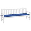 VidaXL Garden Bench Cushion, Bench Cover with String Ties, Waterproof Outdoor Cushion, Royal Blue 361650