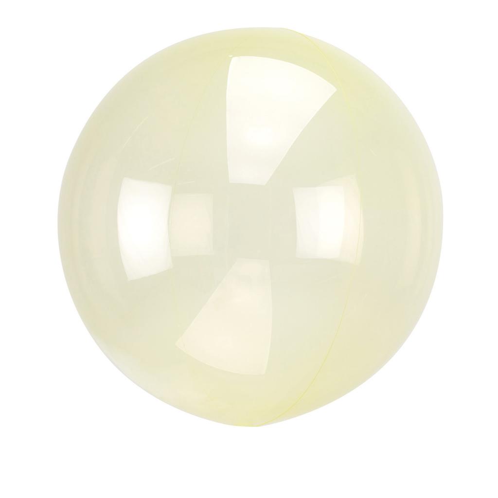 Balon Foliowy Kula Transparentna Żółty 45Cm 1Szt.