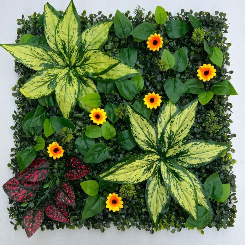 3D Bionic Plant Wall Decor - Indoor/Outdoor Artificial Greenery & Flowers
