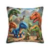 Colorful Smiling Cartoon Dinosaur Pillow Case Kawaii Pillow Cover Design Pillowcases For Couch Sofa Bedroom