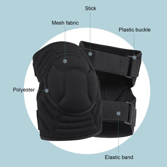 1Pc Outdoor Cycling Knee Pad Breathable Adjustable Anti-Collision EVA Sports Basketball Volleyball Football Roller Skating Knee Brace Protector Guard