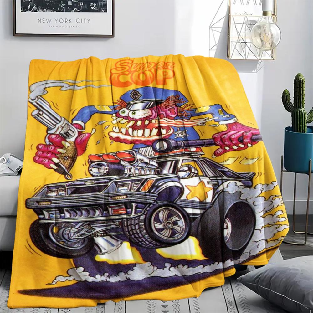 1 szt. Flanelowy Koc z Nadrukiem Kreskówkowym, Wysoka Jakość, Wygodny na Wszystkie Pory Roku, Wystrój Domu, Ciepło i Komfort, Idealny na Prezent Świąteczny lub Urodzinowy