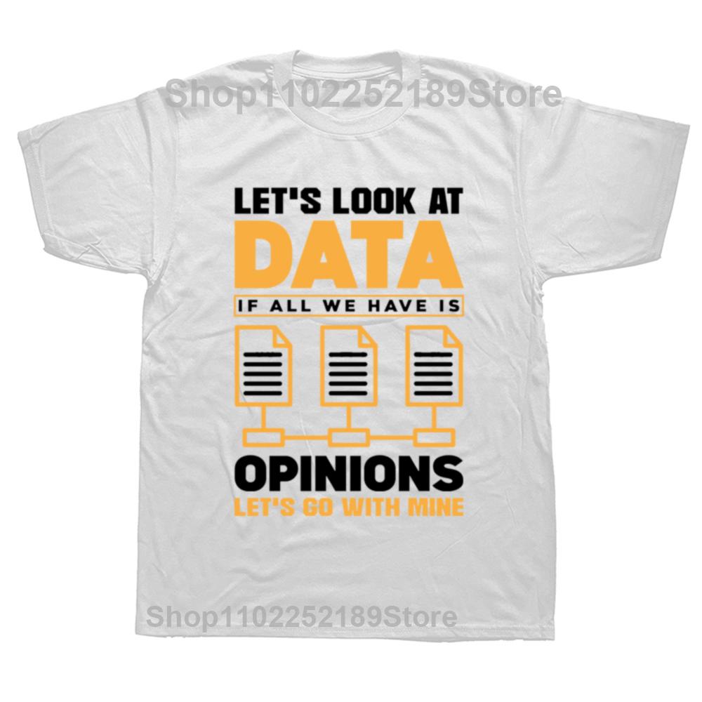 Funny Analytics Data Science Graphic Tshirt Men Women's Fashion Casual Oversized T-shirts Men's 100% Cotton T Shirt