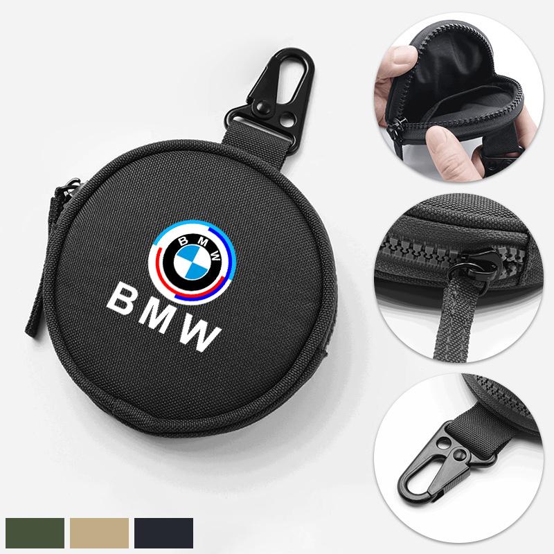 Portable Mini Wallet ID Card Coin Key Storage Bag Zipper Purse For Bmw 50th Anniversary M F20 E46 E39 E90 E60 E87 X3 X5 X6 M2 M3 blvc18
