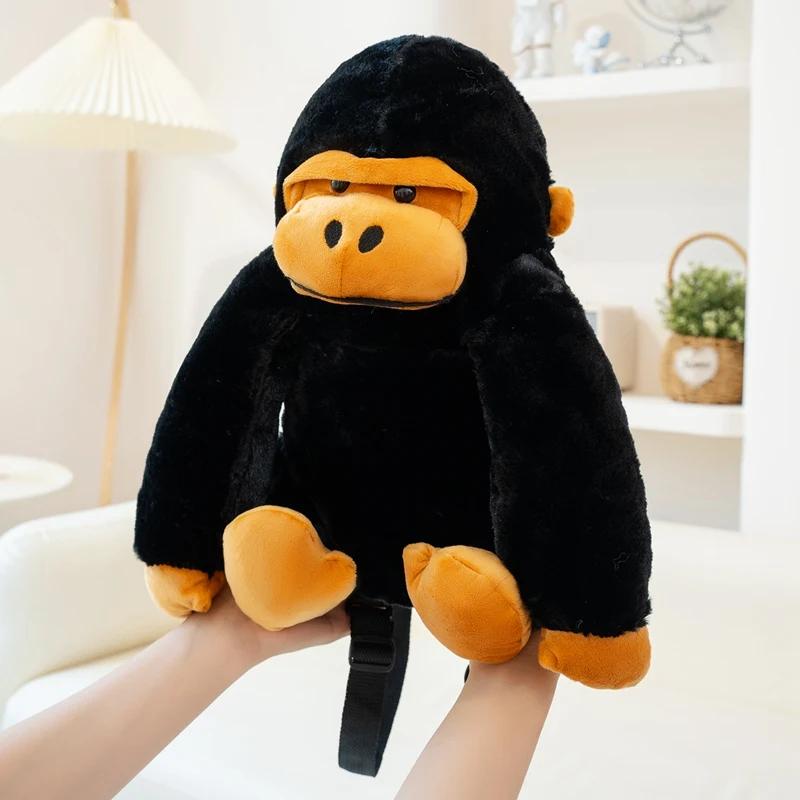 Bambola Morbidissima Zaino Gorilla Grande Capacità Borsa Durevole Scuola Viaggio Escursionismo Cinghie Antiscivolo Resistenti all'Acqua Lavabile in Lavatrice