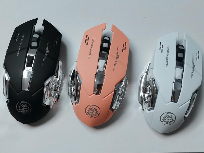 2.4G Wireless Silent Rechargeable Mouse for Computer, Laptop, Office & Gaming with Luminous Feature