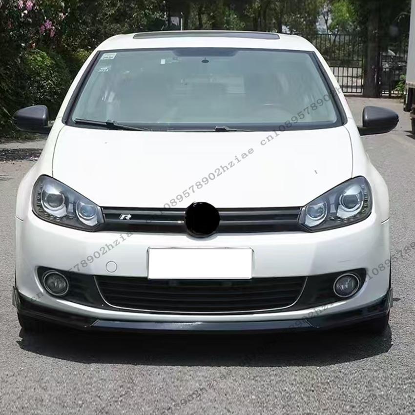 Maxton Style Front Splitter Lip For VW MK6 Golf 6 TSI TDI MPI 2008-2013 Standard Bumper Lip Upgrade Tuning Black Accessories ABS