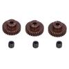 3Pcs 48DP 29T Steel Pinion Gear for 1 10 RC Car 3.175mm Shaft Brushless Brushed Motor