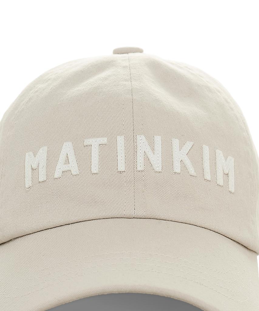 Mattengkim Applique Felt Logo Ball Cap In Light Gray