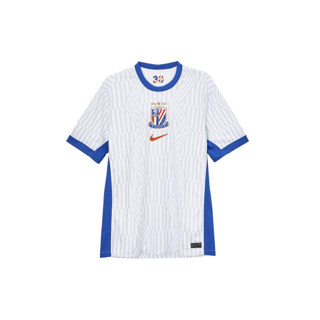 Nike Camiseta de Fútbol Dri Fit para Hombre Blanco/Azul Campus/Rojo Universitario HM6161-100