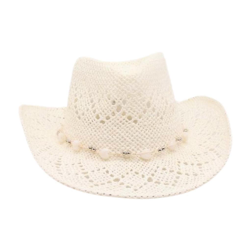 Cowboy Hat Spring And Summer Sunshade Straw Hat Empty High-End Travel Vacation Breathable Sun Hat