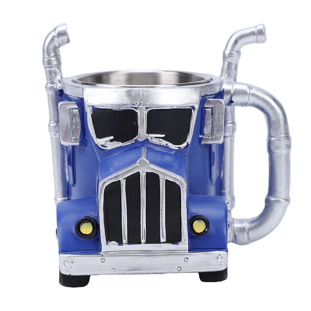 Vintage Car Coffee Mug Stainless Steel Resin Decorative Novelty Coffee Cup for Car Lovers Birthday Gift