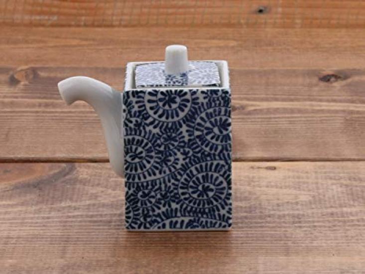 Tableware East Square Soy Sauce Dispenser with Octopus Arabesque Design, or-013