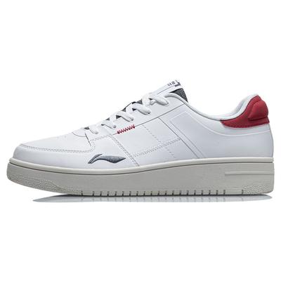 Li Ning Low Top Skate Shoes Men Sneakers White Red AGCR187-2