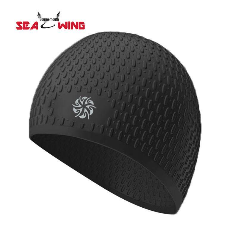 Non-Slip Silicone Swimming Cap for Women, Large Waterproof, with Ear Protection, Ideal for Long Hair