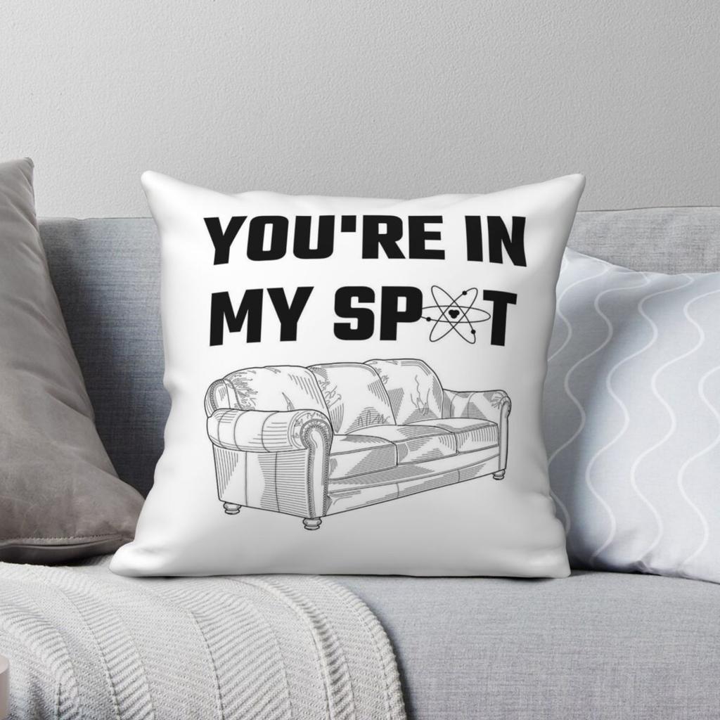 Youre In My Spot Pillowcase Polyester Linen Velvet Creative Zip Decorative Throw Pillow Case Sofa Cushion Cover