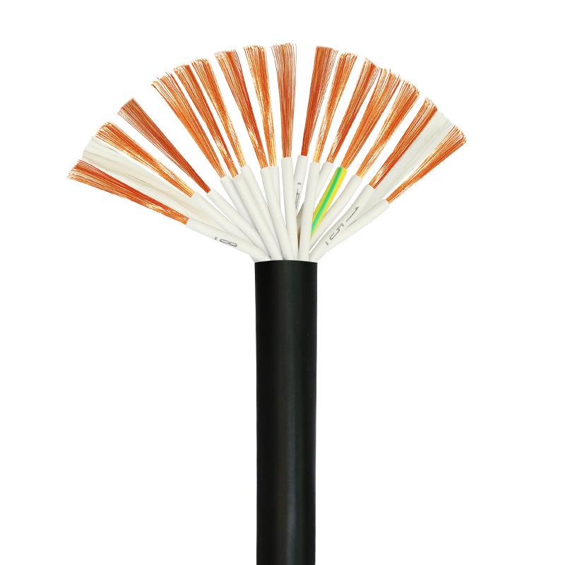KVVR/RVV Multi-core Control Cable, 10/12/16 Core, 0.3/0.75/1.5 sq mm Sheathed Signal Cable