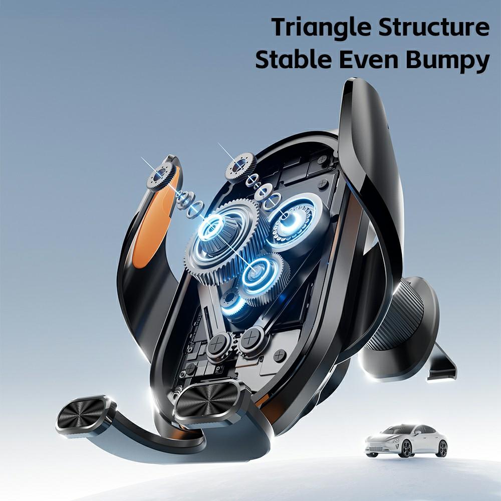 ESSAGER 15W Wireless Charger Car Mount Air Vent Clip Wireless Charger Stand 360° Rotation