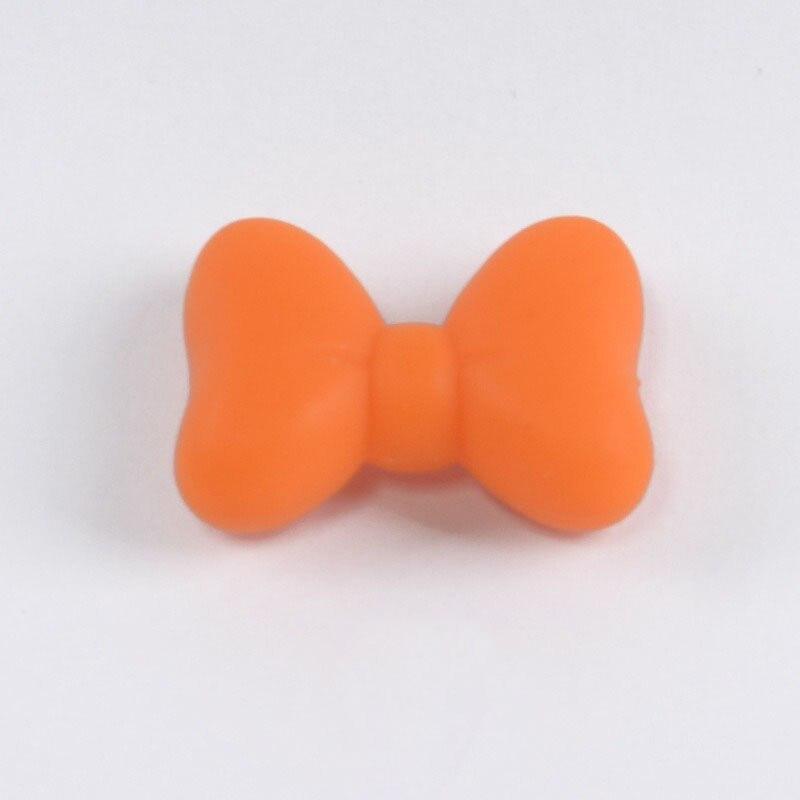 2 Stück/Los Schleifen-Silikonperlen BPA-frei Fliege Baby-Beißringe Perle Für DIY-Schmuckherstellung Kaubar Kleinkind Baby Zahnen Geschenk