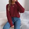 Women's T-Shirt Vintage Floral Print Round Neck Loose Long Sleeve Mid-Length Thumb Leak Top