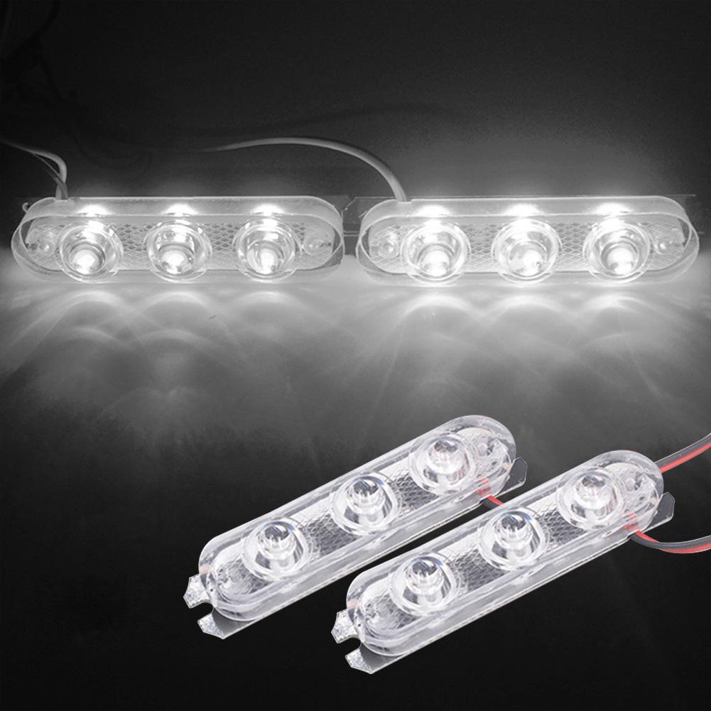 1 Pair Lights Led Strobe Lights Flasher 3 LED Auto Flash Stroboscopes Strobe Light Parking Signal Light Warning Bulbs 7