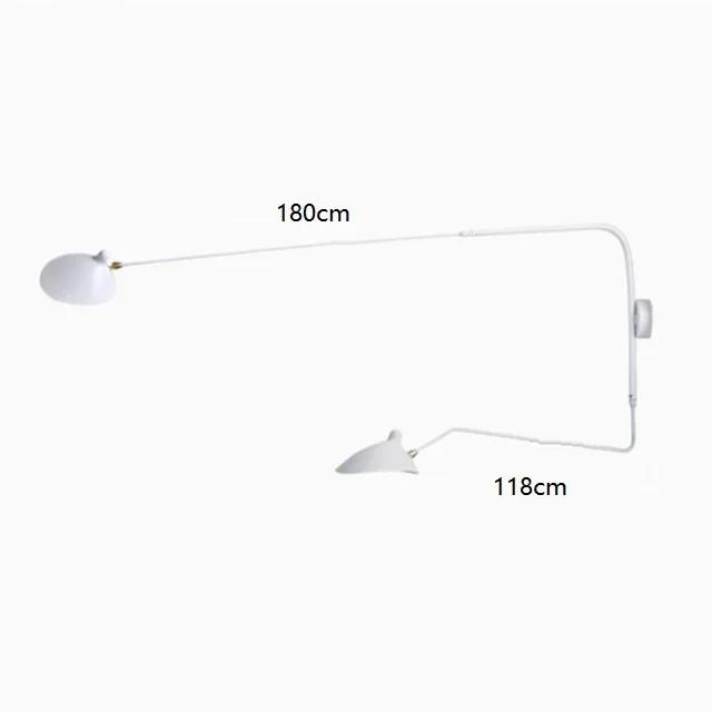 Nordic Modern Minimalist Wall Light Reading Led Lamp Long Living Study Room Bedroom Bedside Arm Adjustable Lighting Decoration