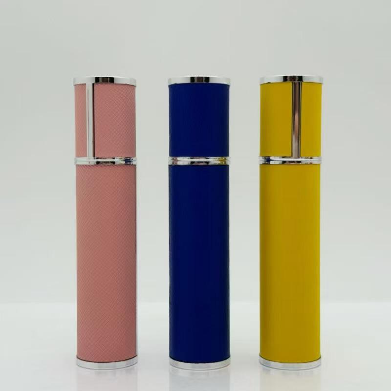 Lambskin Portable 5ml/10ml Perfume Spray Bottle - Detachable Travel Sample Bottle In Stock