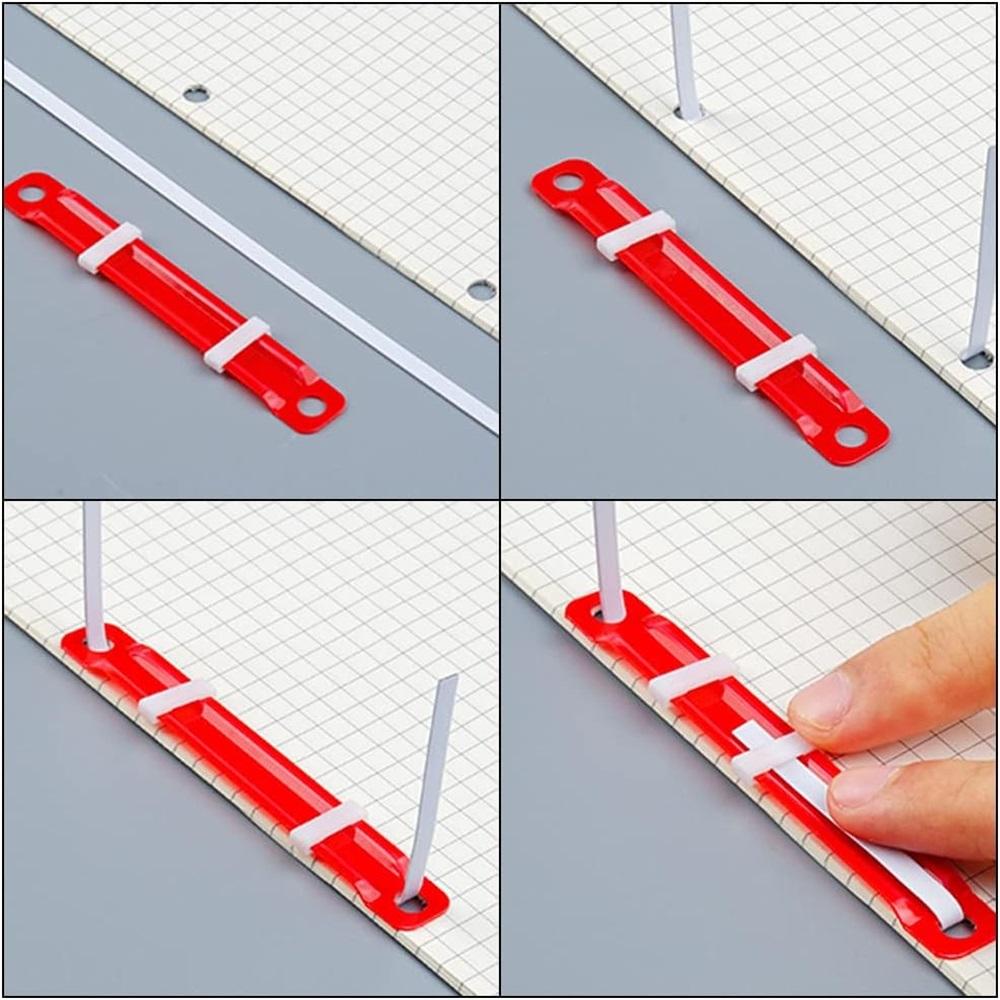  50 Pcs Prong Paper Fasteners Durable Plastic Filing Fasteners Colored Filing Binding Material Folder For Office School Paper Files
