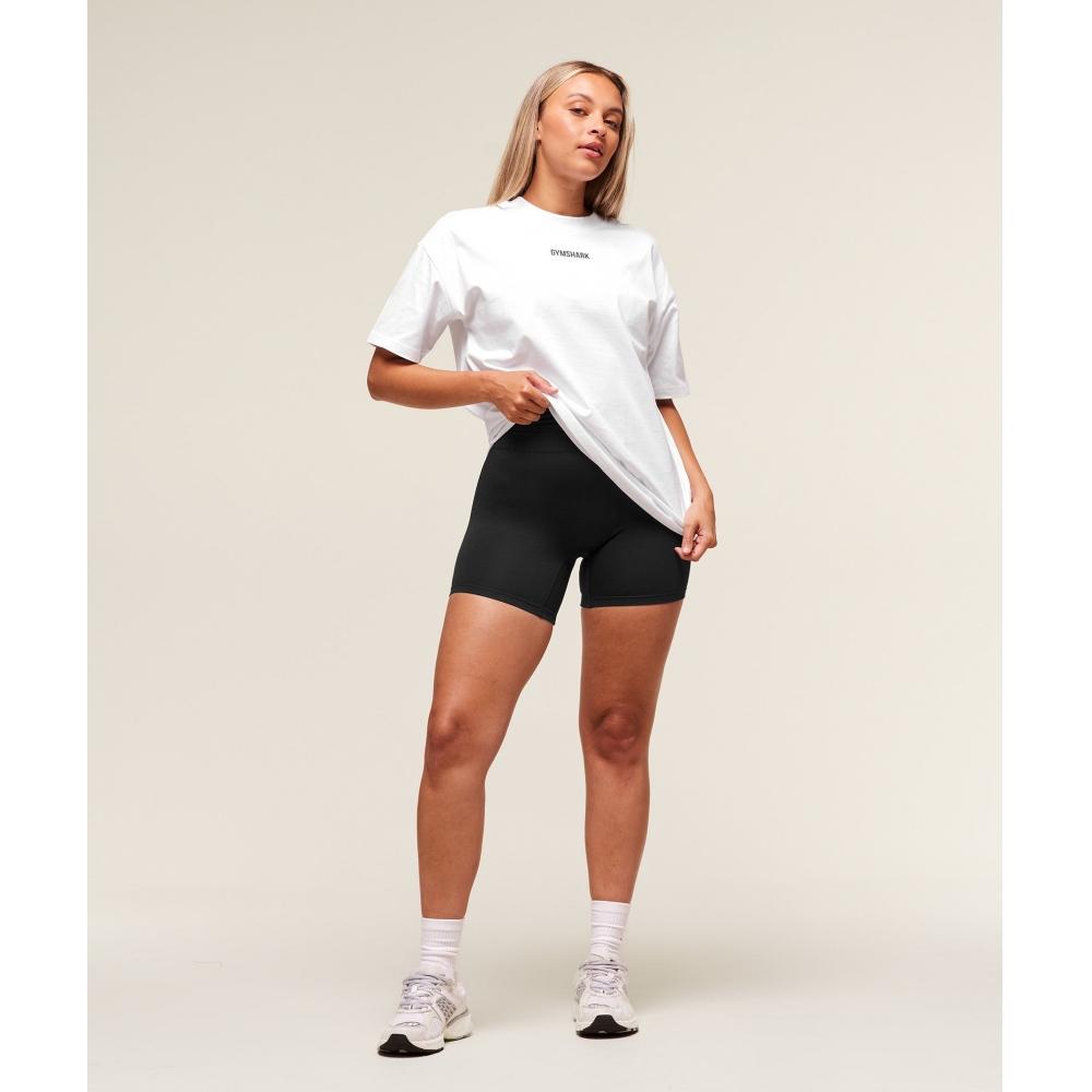 Gymshark Block Oversized T shirT whiTe B3c2y Wb57