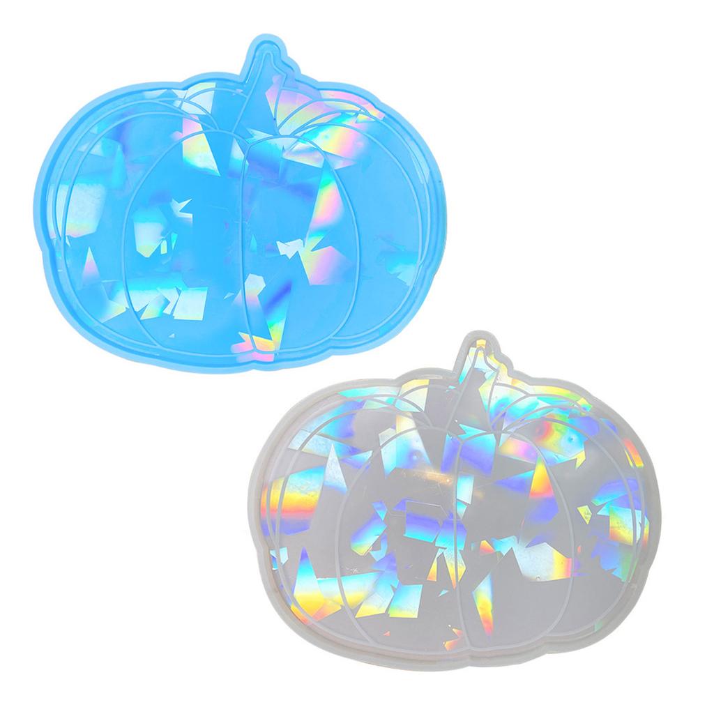 Holographic Coaster Molds for Epoxy Resin Craft Pumpkins Cup Mat Silicone Mold Halloween Coaster Mold DIY Home Decor