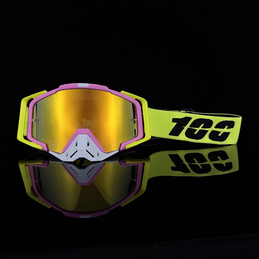 100 Motorcycle Goggles Motocross Glasses Off-road Sunglasses For Man MTB ATV Mask Windproof Protection Cycling Racing Goggles