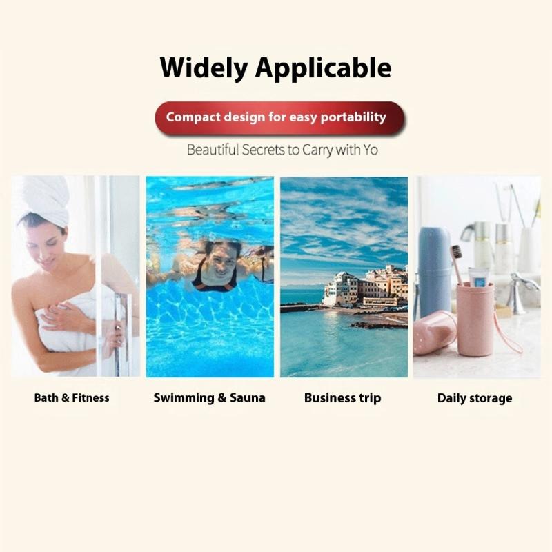 Ventilated Travel Cosmetic Bag With Adjustable Handle Portable Meshes Design For Bathroom Essential Storage