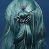 Beautiful Crescent Branch Gothic Hair Stick Antiqued Retro Pentagram Hairpin  for Women