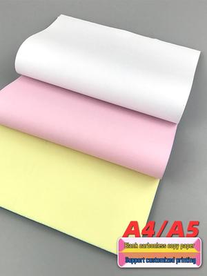 A4 a A5 bezkopírovací papír: Dvoudílné, Třídílné, Čtyřdílné pro faktury a smlouvy.