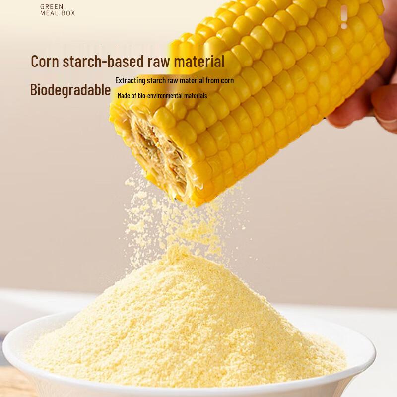 Xinyi 650ml Rectangular Biodegradable Corn Starch Food Containers