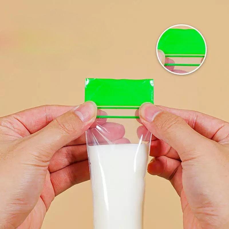 50/100pcs Disposable Ice Pop Bags Plastic Popsicle Maker Pouches Leakproof Zipper Seal Bags For Yogurt Smoothies Ice Candy