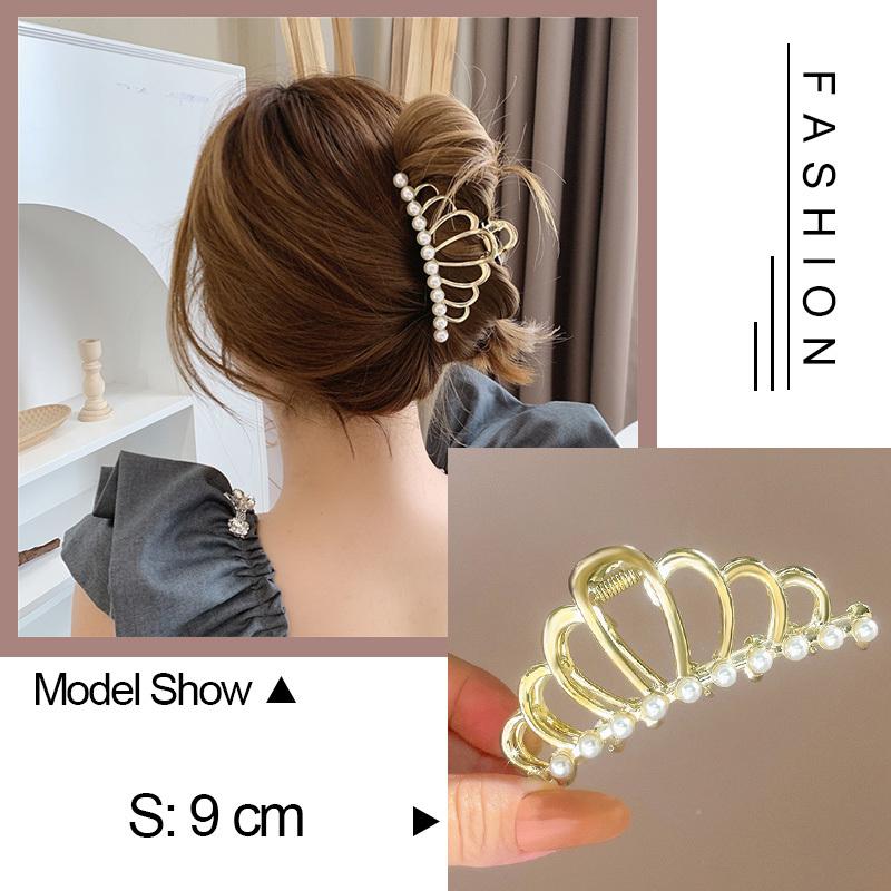 30 Stiluri Clip Mare Tip Gheară Pentru Păr Pentru Femei Accesorii de Păr Trend Metal Auriu Argintiu Punk Geometric Fluture Perle Clemă de Păr