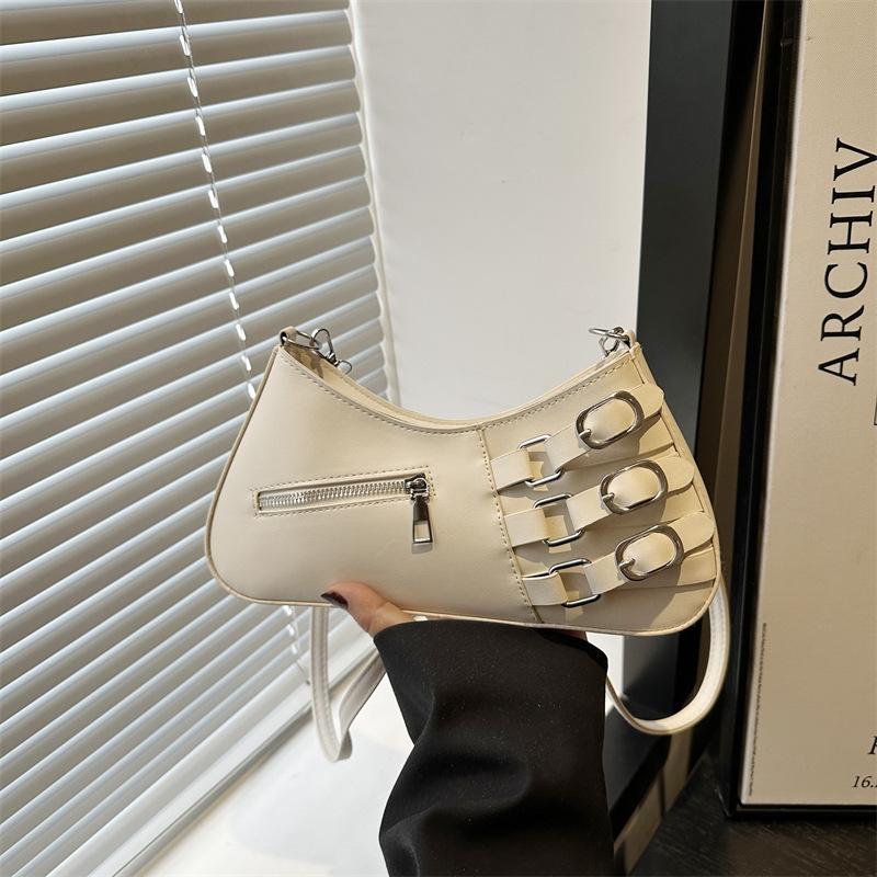 Premium Design Spring New Trend Retro Spice Girl High Texture Shoulder Underarm Messenger Bag